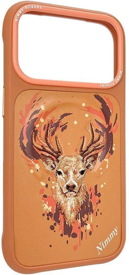 Nimmy Калъф Deer Съвместим С Magsafe Iphone 18 Pro Max/17 Pro Max Оранжев