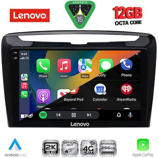 Lenovo Lenovo Auto-Audiosystem für Lancia Ypsilon 2011 mit Touchscreen 9 Zoll Bluetooth USB WiFi GPS Apple CarPlay Android Auto