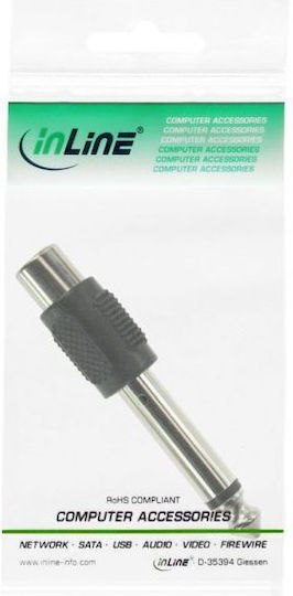 InLine 99322 Konverter 6.3mm weiblich zu RCA männlich