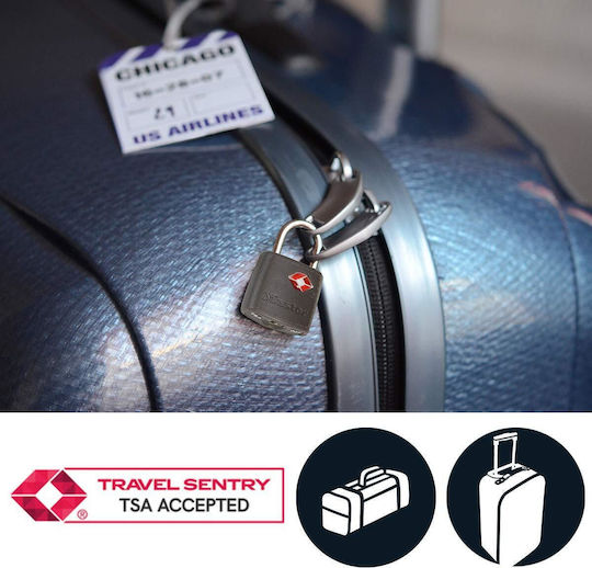 Master Lock Lacăt Potcoavă cu Cheie cu Certificare TSA 23mm 2 Bucăți