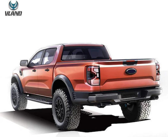Задни Фарове За Автомобил Комплект Ford Ranger T9 2022+ Пълни LED Тъмно Тонирани Vland