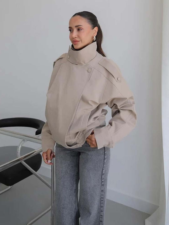 Women's Beige Winter Jacket