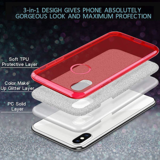 Glitter 3in1 Case iPhone 13 Mini Set 5 Pieces