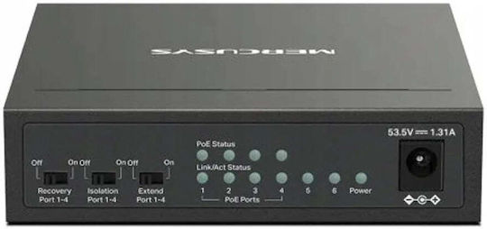 Mercusys MS106GP L2 PoE Switch mit 6 Gigabit (1Gbps) Ethernet-Ports