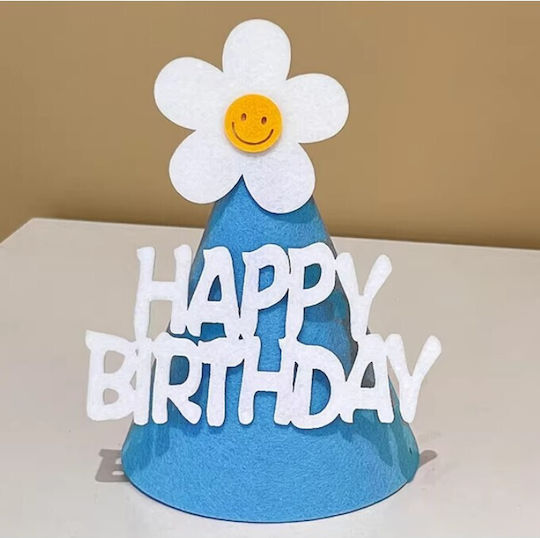 Set 3 Pălării De Petrecere Happy Birthday Flippy Temă De Ziua De Naștere Spumă Floare Multicoloră