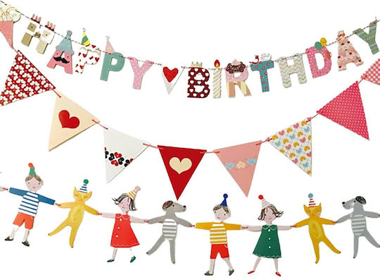 Happy Birthday Banner 100x200 Cm Flippy Included Thread Roll Candy Theme Multicolor
