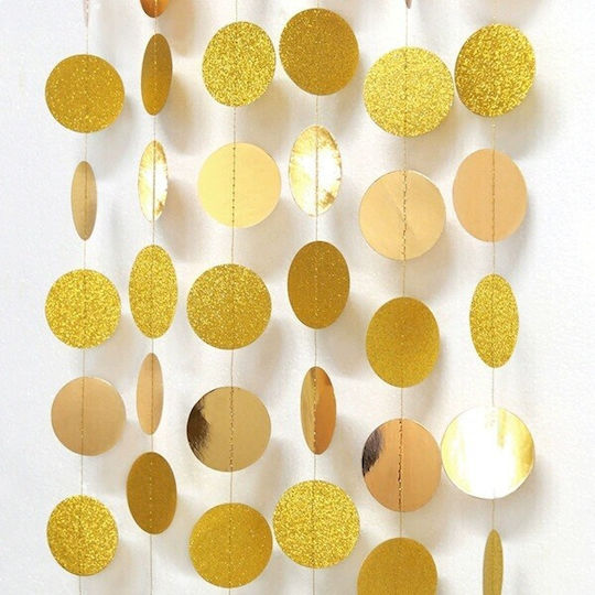 Circle Banner Flippy Fringe Style 4 M Thread Roll Included Gold