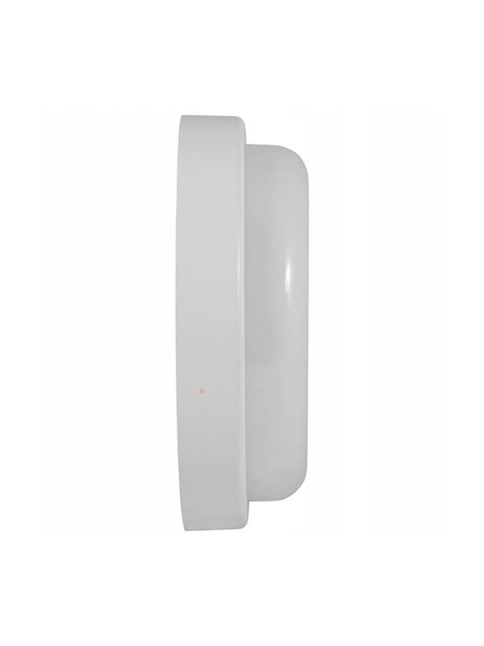 Bemko Deckenleuchte Badezimmer 21cm Weiß mit Integrierter LED