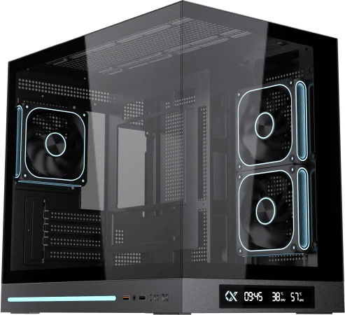 Xigmatek Cloud DGT 3AF Компютърна кутия Черна