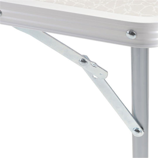 Masă Din Aluminiu Pentru Camping Pliabilă 90x60x70cm Alb