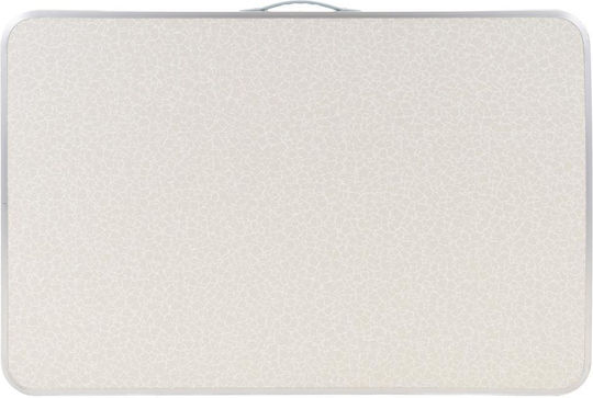 Masă Din Aluminiu Pentru Camping Pliabilă 90x60x70cm Alb