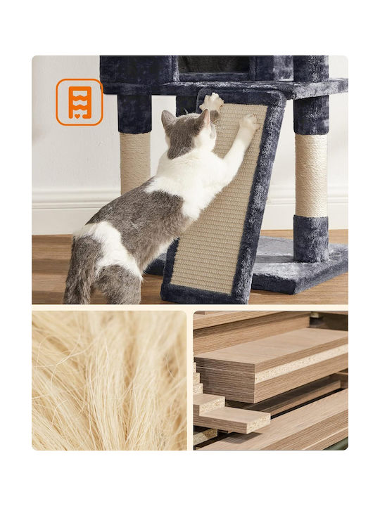Feandrea Ansamblu de joacă și copac pentru pisici Gri 50x35x115cm