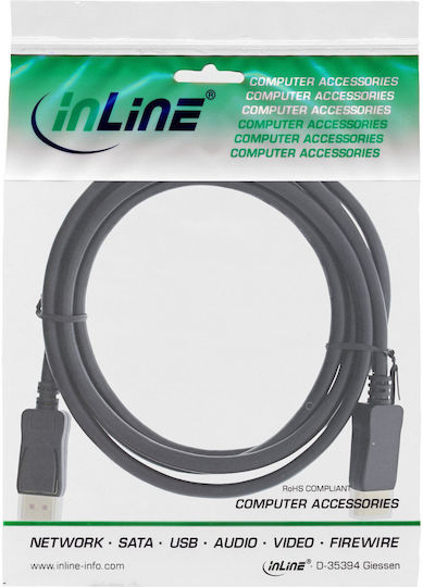 InLine Кабел DisplayPort мъжки - DisplayPort мъжки 5 m Черен