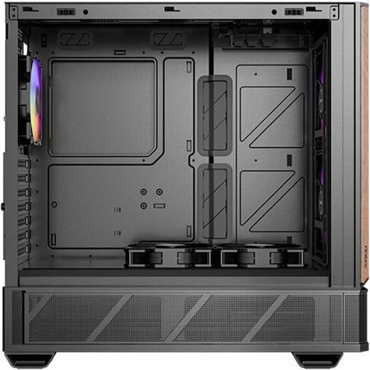 Antec P30 AIR Геймърско Midi Tower Компютърно Кутия с Страничен Прозорец и RGB Осветление Черен