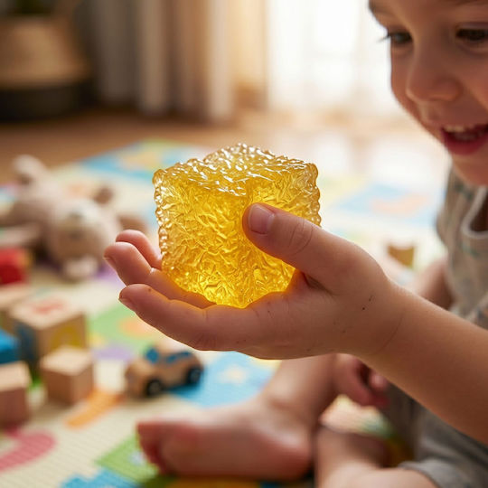 Squishy Orange Foam Cube