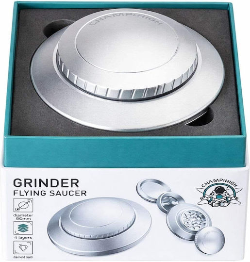 Champ Tăviță Rulantă Flying Saucer Argintie
