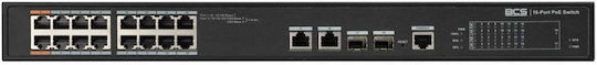 BCS BCS-L-SP1602G-2SFP-M Managed L2 PoE++ Switch με 16 Θύρες Ethernet