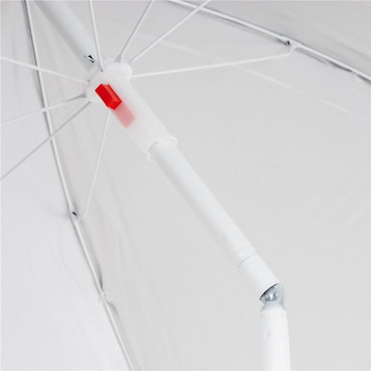 Umbrelă Pliabilă Plajă Diametru 1.6m Cu Protecție UV Gri