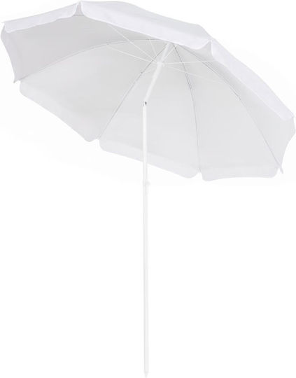 Umbrelă Pliabilă Plajă Diametru 1.6m Cu Protecție UV Gri