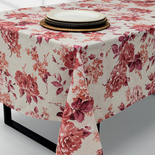 Lino Home Καρέ Rosi Εκρού 80x80εκ.
