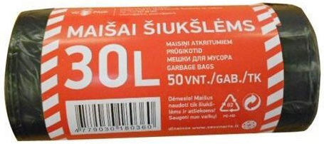 Staples Trash Bags Capacity 30lt 50pcs