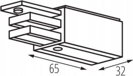 Kanlux Rail System Component Tear Power Tear N Pcon R-b Black 33235