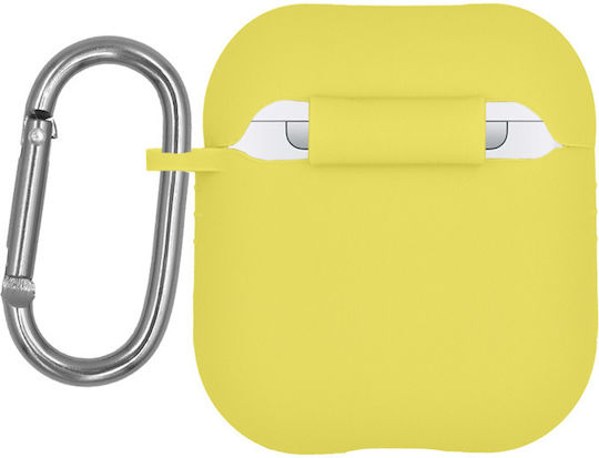 Θήκη Σιλικόνης Sonique Silicone Airpods 1/2 Κίτρινο