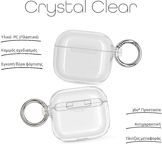 Husă Sonique Crystal Clear Airpods 4 Transparentă
