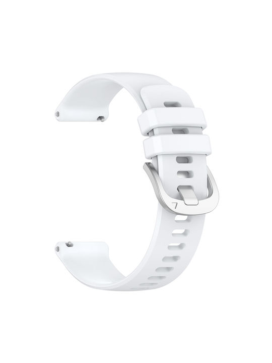Tragbares Band Garmin Venu 3s Venu 4 41mm 18mm Silikon Weiß