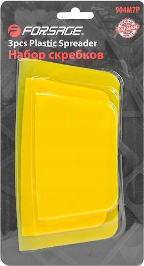 Forsage Cuțit De Glet Cu Mâner Din Plastic Potrivit Pentru Vopsele 3 Bucăți