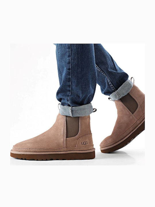 Neumel Wildleder Chelsea Herrenstiefel Tabac