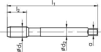 Fanar Handgewindebohrer M16 Kobalt Hss Iso Din-13 Stahl D2-121101-0160