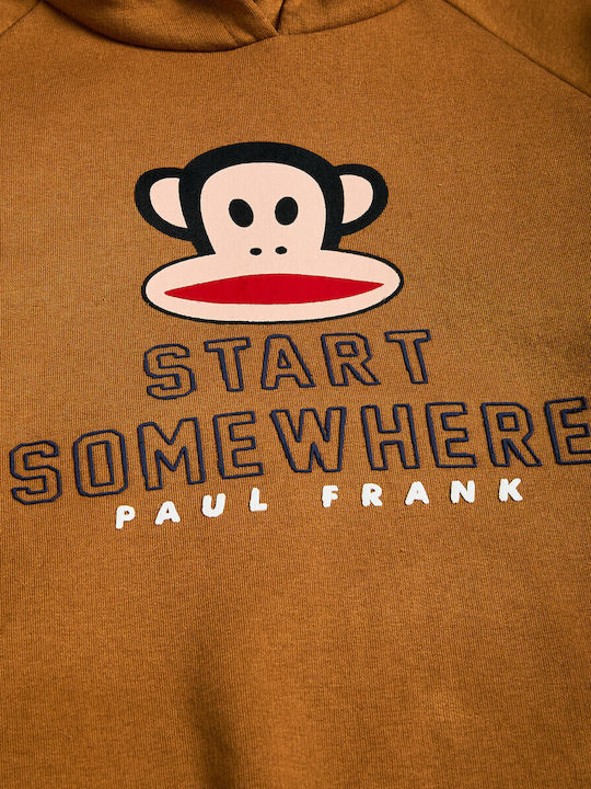 Kids Sweatpants Set With Top Brown 00130547TAVAS