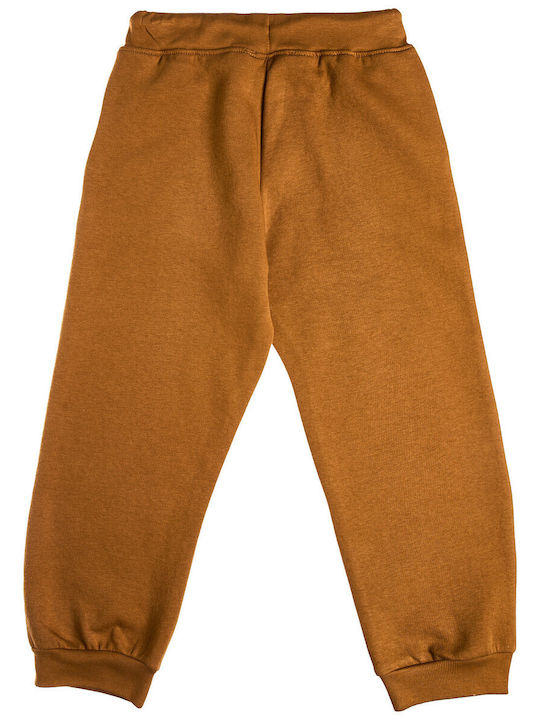 Kids Sweatpants Set With Brown Top 00230862TAVAS