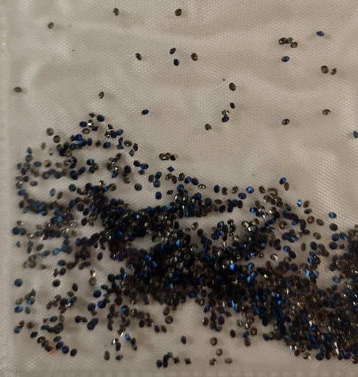 Swarovski Strass Für Nageldesign Blau Irisierend 1440 Stück Weiß