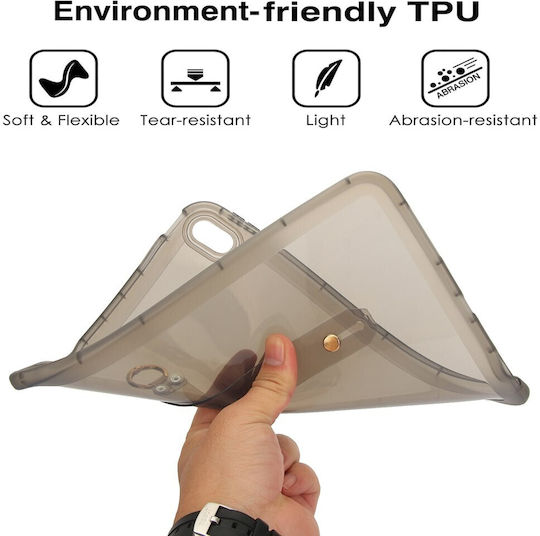 Silikon Hülle Armband Handgelenk Halbdurchsichtig Grau Apple iPad 10,9" (2022) / iPad 11" (2025)