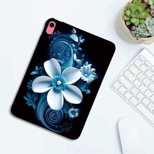 Silikon Hülle Schwarz Orchidee Apple iPad 10,9" (2022) / iPad 11" (2025)