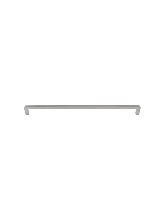 Gtv Bagio Möbelgriff aus Zamak & Metallisch Gebürsteter Stahl Φ8.5mm Lochabstände 320mm UZ-BAGIO-320-06