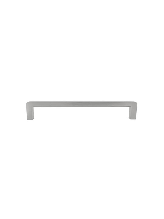 Gtv Bagio Möbelgriff aus Zamak & Metall gebürsteter Stahl Farbe Φ8.5mm Lochabstände 160mm UZ-BAGIO-160-06