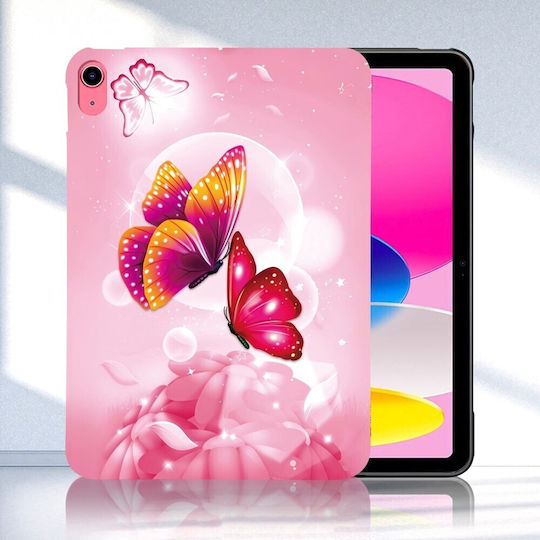 Silikon Hülle Pinke Schmetterlinge Apple iPad 10,9" (2022) / iPad 11" (2025)