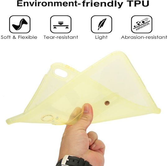 Silikon Hülle Armband Handgelenk Halbdurchsichtig Gelb Apple iPad 10,9" (2022) / iPad 11" (2025)