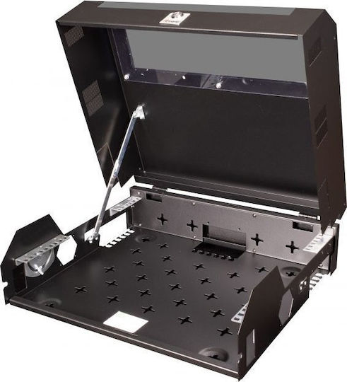 Equip Wall Mounted Rack Cabinet 19U 50x47.5x47.5cm Black ESF-05-B