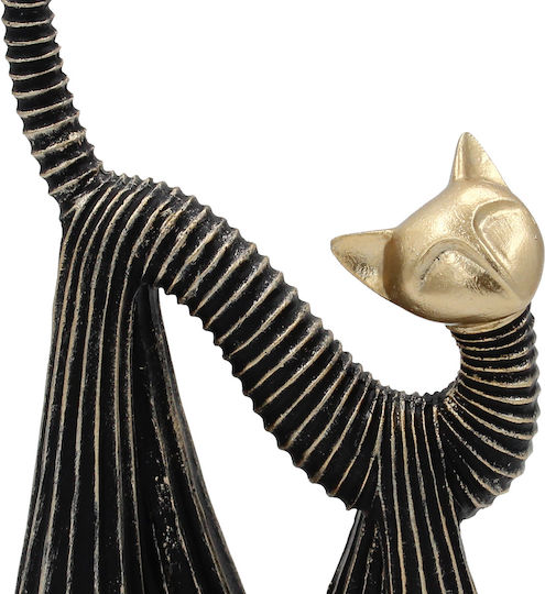 Keskor Dekorative Katze aus Polyresin 14x7,5x24cm