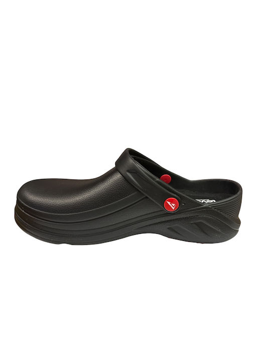 Level Damen Anatomische Holzschuhe Schwarze