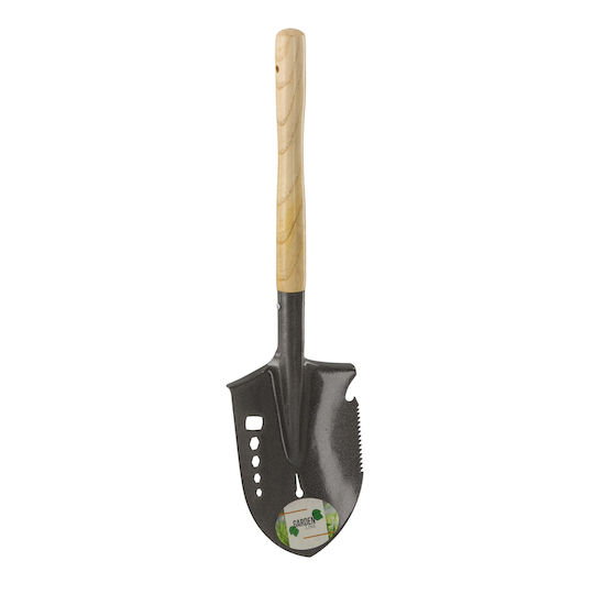 Lopată multifuncțională mică pentru camping și drumeții 16x60 cm neagră