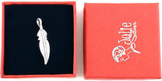 Pendant Jolie Silver 925 Silver Feather Model 0.4 G 25x6 Mm