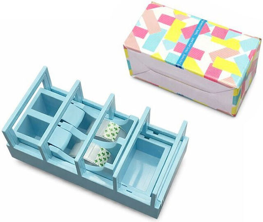 Dispenser Bandă Flippy Suport Bandă Birou Școală Plastic 15.5 X 7.7 X 7.4 Cm Albastru Pastel