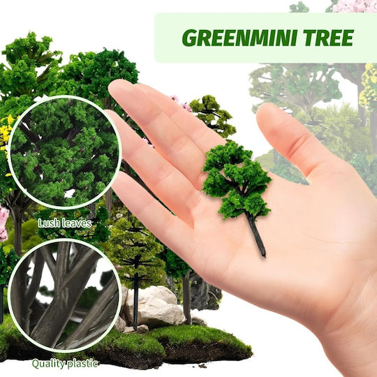 Set 30 de Copăcei Miniaturali Modele Diorame Vegetație Artificială Modelism Feroviar Arhitectură Peisagistică Lucrări Școlare Jucării Wargame