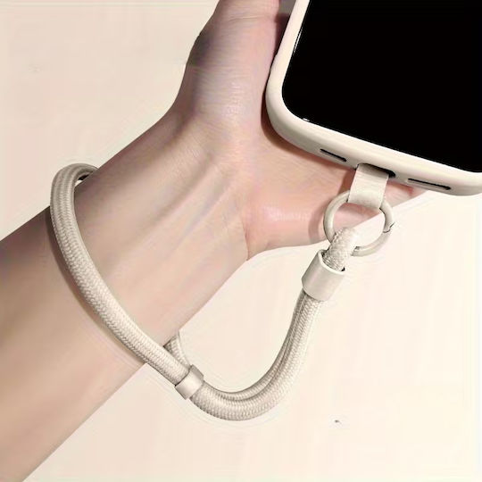 Strap Mobile Λουράκι Καρπού Κινητά Άσπρο