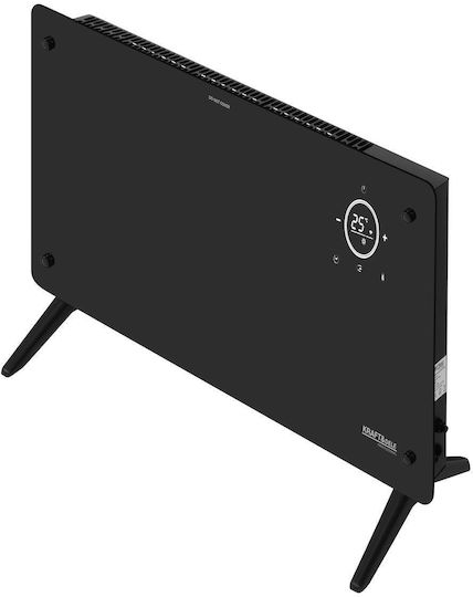 Kraft & Dele Θερμοπομπός Δαπέδου 2500W με Ηλεκτρονικό Θερμοστάτη και WiFi Μαύρος